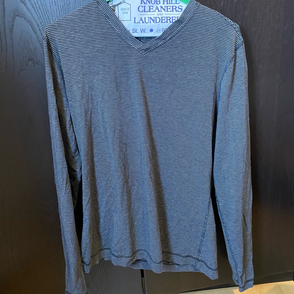 Lululemon striped long sleeve vneck